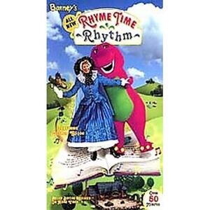 Barney Rhyme Time Rhythm VHS N/A Multicolor Mother Goose Musical Clamshell